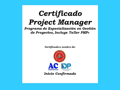 Programa de Especialización en Gestión de Proyectos Certificado PROJECT MANAGER CIP